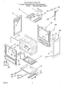 04 - Chassis parts for Whirlpool Range SF325PEGZ4 from AppliancePartsPros.com