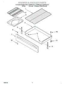 05 - Drawer And Broiler, Optional parts for Whirlpool Range RF366PXGQ1 from AppliancePartsPros.com