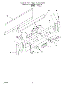 05 - Control Panel, Lit / Optional parts for Whirlpool Range RF4700XEN0 from AppliancePartsPros.com