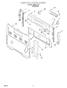 04 - Control Panel parts for Whirlpool Range GR399LXHS0 from AppliancePartsPros.com