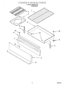05 - Drawer And Broiler, Optional parts for Whirlpool Range GR399LXHS0 from AppliancePartsPros.com