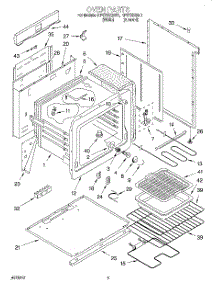 02 - Oven parts for Whirlpool Range RF4700XEW1 from AppliancePartsPros.com