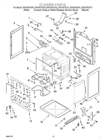 03 - Chassis parts for Whirlpool Range RF378PXGQ1 from AppliancePartsPros.com