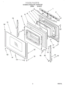 05 - Door, Optional parts for Whirlpool Range RF376LXGN1 from AppliancePartsPros.com