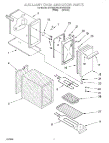 04 - Auxiliary Oven & Door parts for Whirlpool Range RF4700XEW0 from AppliancePartsPros.com