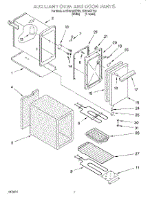 04 - Auxiliary Oven And Door parts for Whirlpool Range RF4700XEN3 from AppliancePartsPros.com