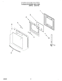 04 - Oven Door parts for Whirlpool Range RS610PXEN0 from AppliancePartsPros.com