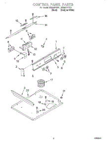 02 - Control Panel parts for Whirlpool Range RS386PXEB1 from AppliancePartsPros.com