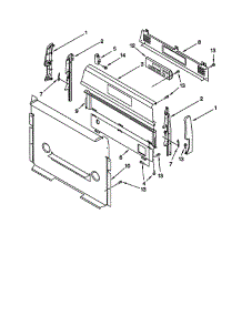 Control Panel parts for Whirlpool Range SP385PEGN3 from AppliancePartsPros.com