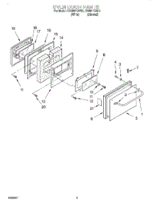 02 - Oven Door parts for Whirlpool Range RS385PCBW2 from AppliancePartsPros.com