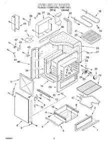 04 - Oven Body parts for Whirlpool Range RS385PCBW2 from AppliancePartsPros.com