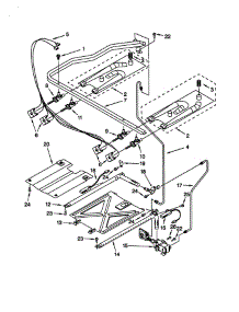 Manifold parts for Whirlpool Range SP385PEGN3 from AppliancePartsPros.com