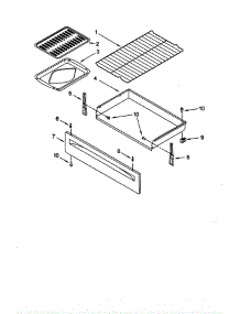 Drawer And Broiler parts for Whirlpool Range SP385PEGN3 from AppliancePartsPros.com