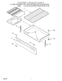 05 - Drawer & Broiler parts for Whirlpool Range SF377PEGN1 from AppliancePartsPros.com