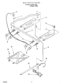 03 - Manifold parts for Whirlpool Range SF305PEEQ0 from AppliancePartsPros.com