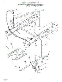 03 - Manifold parts for Whirlpool Range SF310BEGW0 from AppliancePartsPros.com