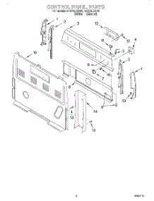 02 - Control Panel parts for Whirlpool Range RF376LXGN0 from AppliancePartsPros.com