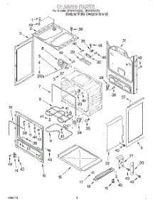 03 - Chassis parts for Whirlpool Range RF370PXGZ0 from AppliancePartsPros.com