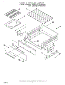 05 - Oven & Broiler parts for Whirlpool Range SF306PEGW1 from AppliancePartsPros.com