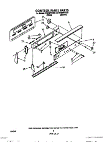 05 - Control Panel parts for Whirlpool Range RF390PXVN0 from AppliancePartsPros.com