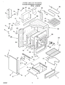02 - Section parts for Whirlpool Range RS3025XBN1 from AppliancePartsPros.com