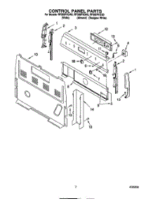 02 - Control Panel parts for Whirlpool Range RF366PXGN0 from AppliancePartsPros.com