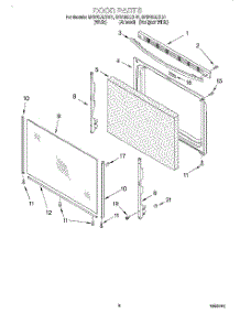 06 - Door, Lit / Optional parts for Whirlpool Range SF310BEGW1 from AppliancePartsPros.com