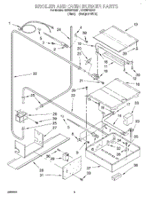 03 - Broiler And Oven Burner parts for Whirlpool Range SS385PEEQ1 from AppliancePartsPros.com