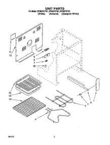 05 - Unit, Optional parts for Whirlpool Range RF365PXYQ1 from AppliancePartsPros.com
