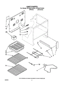 05 - Unit, Lit / Optional parts for Whirlpool Range RF395PXXN2 from AppliancePartsPros.com