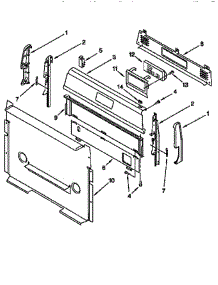 Control Panel parts for Whirlpool Range SF360PEENO from AppliancePartsPros.com