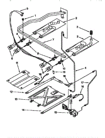 Manifold parts for Whirlpool Range SF360PEENO from AppliancePartsPros.com