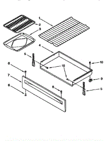 Drawer And Broiler parts for Whirlpool Range SF360PEENO from AppliancePartsPros.com