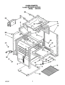 05 - Oven parts for Whirlpool Range SF317PEYN1 from AppliancePartsPros.com