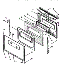 Door parts for Whirlpool Range SF360PEENO from AppliancePartsPros.com