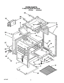 06 - Oven parts for Whirlpool Range SF317PEYN0 from AppliancePartsPros.com