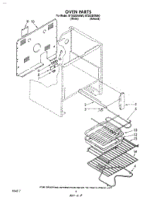 08 - Oven parts for Whirlpool Range RF365BXWN0 from AppliancePartsPros.com