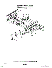 03 - Control Panel parts for Whirlpool Range RF365BXVW0 from AppliancePartsPros.com
