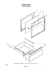 02 - Door parts for Whirlpool Range RF306BXVW2 from AppliancePartsPros.com