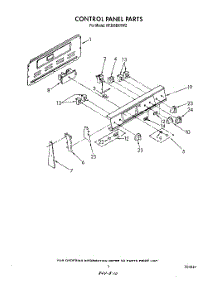 03 - Control Panel parts for Whirlpool Range RF306BXVW2 from AppliancePartsPros.com