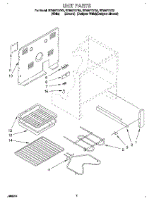05 - Unit parts for Whirlpool Range RF365PXYQ2 from AppliancePartsPros.com