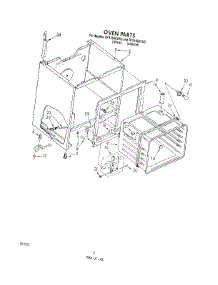 05 - Oven parts for Whirlpool Range RF3165XVN0 from AppliancePartsPros.com