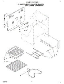05 - Unit parts for Whirlpool Range RF302BXDW0 from AppliancePartsPros.com