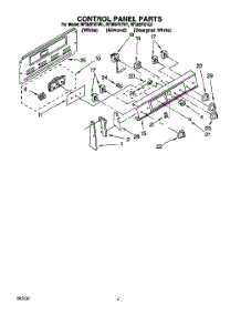 02 - Control Panel parts for Whirlpool Range RF365PXYN1 from AppliancePartsPros.com