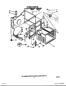 04 - Oven parts for Whirlpool Range RF365PXXW2 from AppliancePartsPros.com