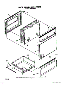 04 - Door And Drawer parts for Whirlpool Range RF366BXVW1 from AppliancePartsPros.com