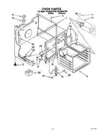 04 - Oven parts for Whirlpool Range RF365BXYW0 from AppliancePartsPros.com