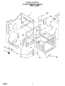 04 - Oven parts for Whirlpool Range RF366BXDN1 from AppliancePartsPros.com