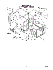 03 - Oven parts for Whirlpool Range RF365BXYW1 from AppliancePartsPros.com