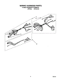 06 - Wiring Harness parts for Whirlpool Range RF365BXYW1 from AppliancePartsPros.com